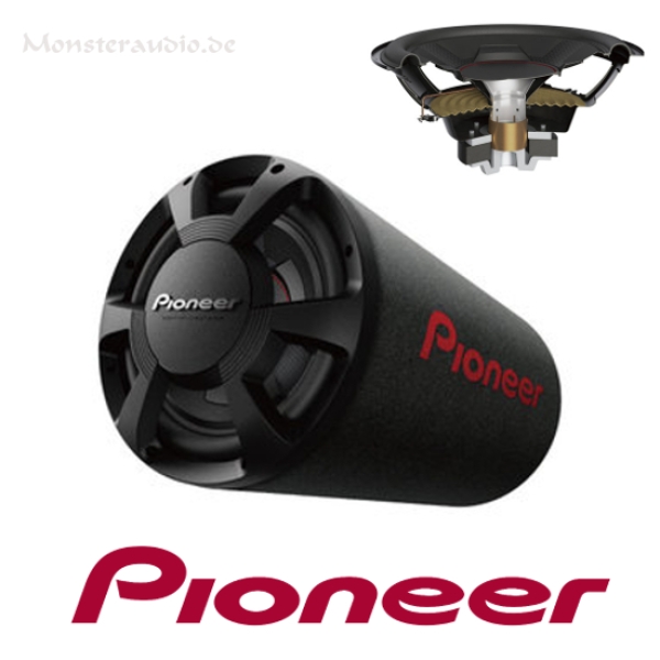 Pioneer TS-WX306T 30cm 1300 Watt Bassreflex-Subwoofer im Röhrengehäuse Subrolle TSWX306T